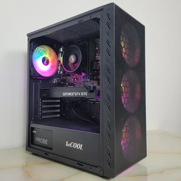 MSI Ryzen 3500 GTX1070 16GB 1TB 600W Objavte solídny herný výkon, ktorý vám umožní užiť si obľúbené tituly za bezkonkurenčnú a cenovo dostupnú sumu.